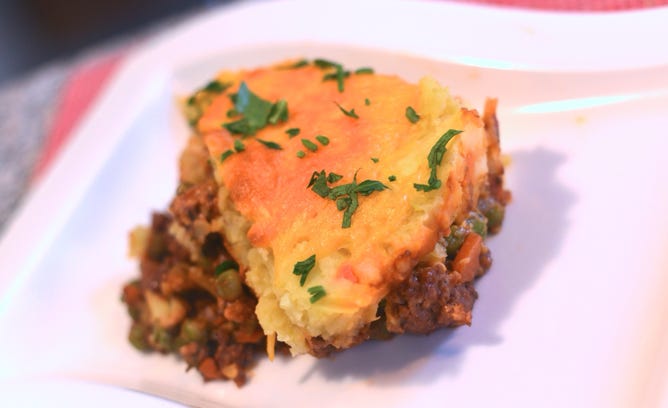 Cottage Pie, vegetarich, britisch